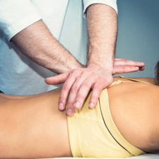 Registered massage therapy session at Blue Sky Physiotherapy, North Vancouver